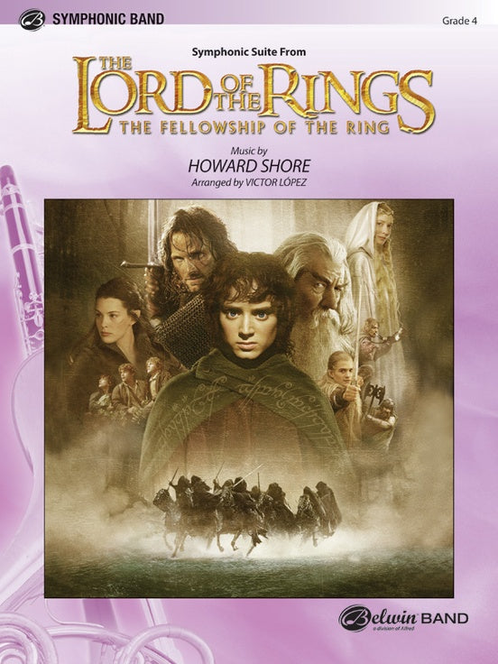 The Lord of the Rings: The Fellowship of the Ring, Symphonic Suite from - Concert Band Conductor Score & Parts (Digital Download)