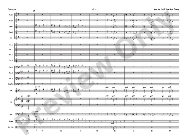 Why We Can't Have Nice Things (Gordon Goodwin Series) - Jazz Ensemble Conductor Score & Parts (Digital Download)
