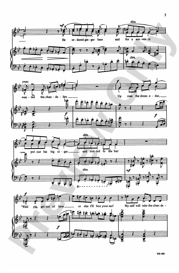 Boar and the Dromedar / Don't Ever Squeeze a Weasel – Unison Choral Octavo (Digital Download)