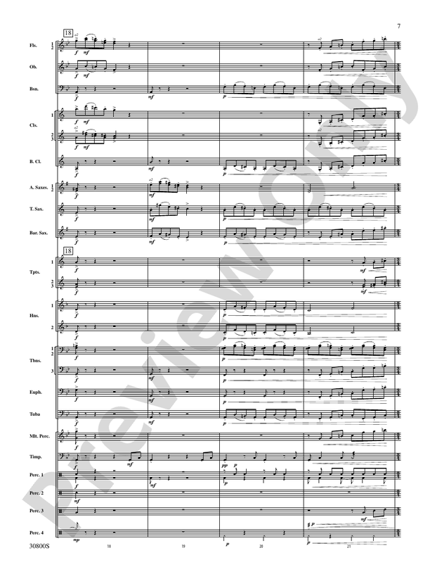 Quatre Fantasie - Concert Band Conductor Score & Parts (Digital Download)