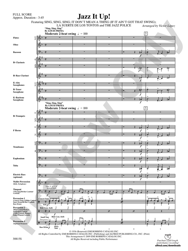 Jazz It Up! - Concert Band Conductor Score & Parts (Digital Download)