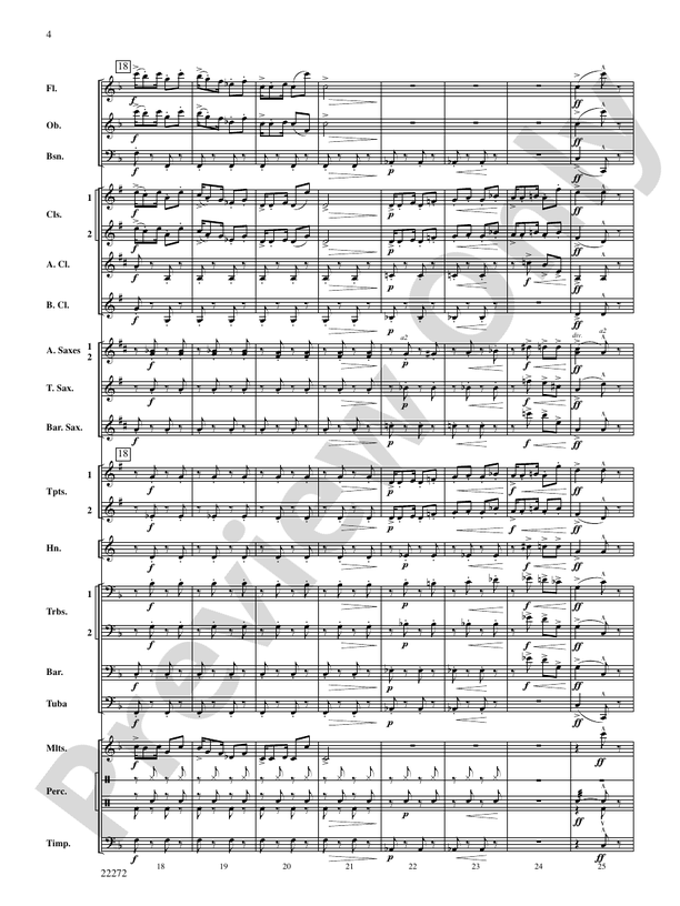 Golliwogg's Cakewalk - Concert Band Conductor Score & Parts (Digital Download)