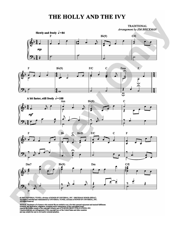 The Holly and the Ivy - DSM-PS-0003985 - Piano (Digital Download)