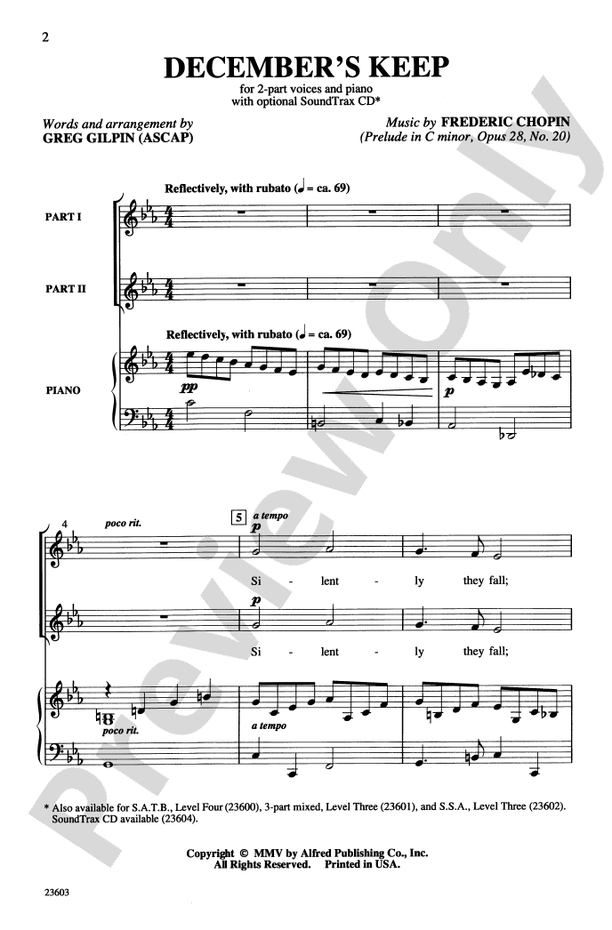 December's Keep – 2-Part Choral Octavo (Digital Download)