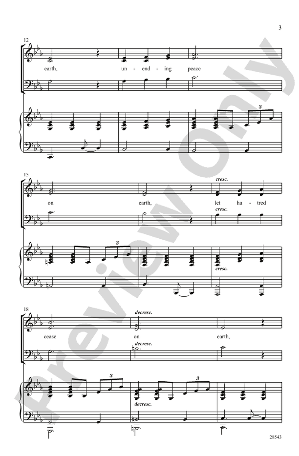 Let There Be Peace – 3-Part Mixed Choral Octavo (Digital Download)
