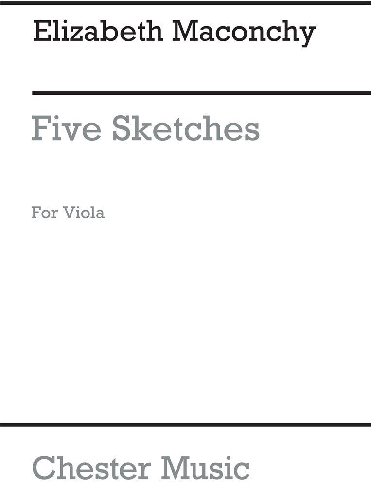 Maconchy - 5 Sketches - Viola/Piano Accompaniment Archive Edition Chester CH55784
