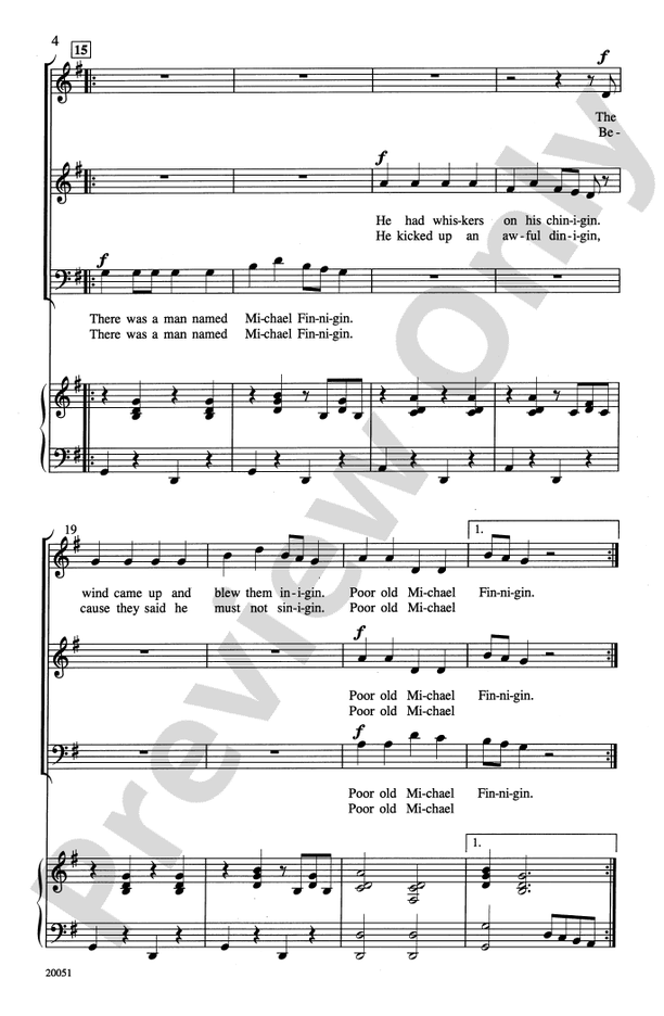 Michael Finnigin – 3-Part Mixed Choral Octavo (Digital Download)