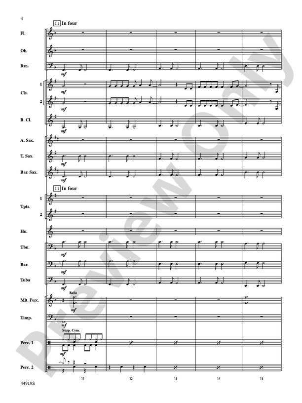 Heartbeat Song - Concert Band Conductor Score & Parts (Digital Download)
