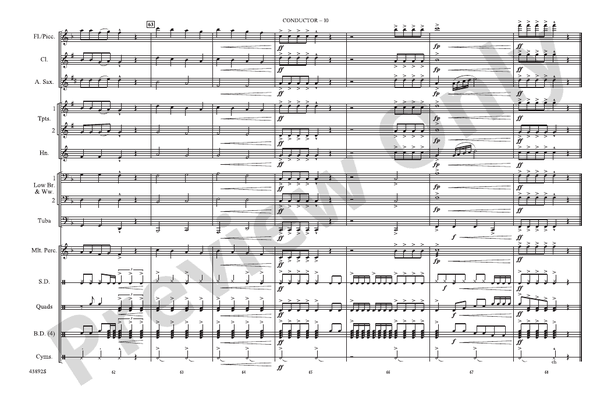 Everything Is Awesome (from The Lego¬Æ Movie) – Marching Band Conductor Score & Parts (Digital Download)