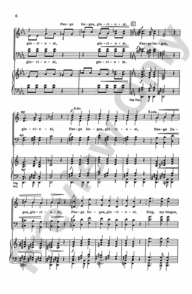 Pange Lingua Variations - SATB Choral (Digital Download)