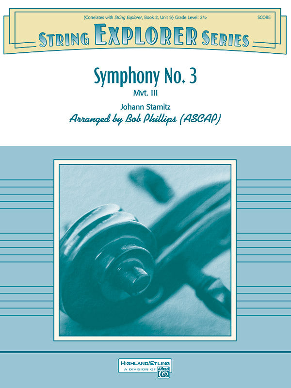 SYMPHONY NO 3 MVT 3 SO GR 2.5 STAMITZ JOHANN
