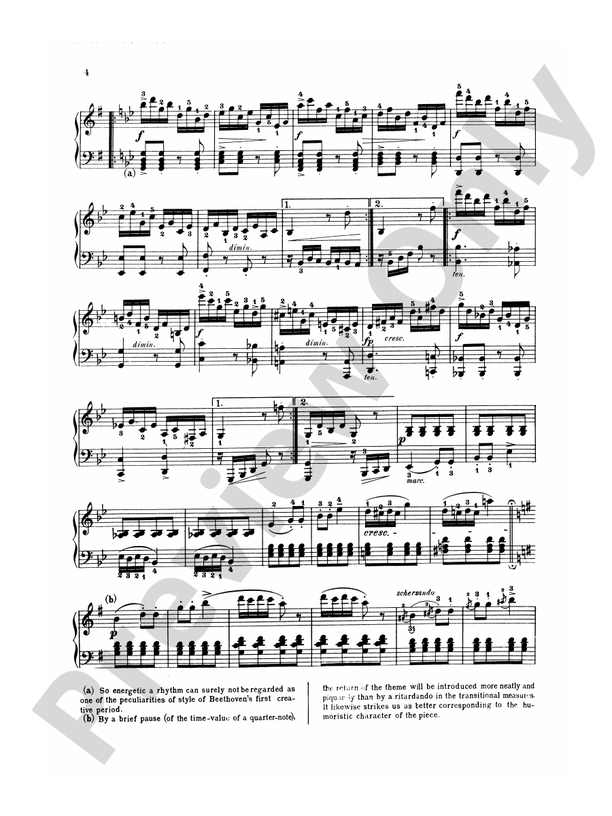 Beethoven - Rondo a Capriccio - Piano Solo (Digital Download)