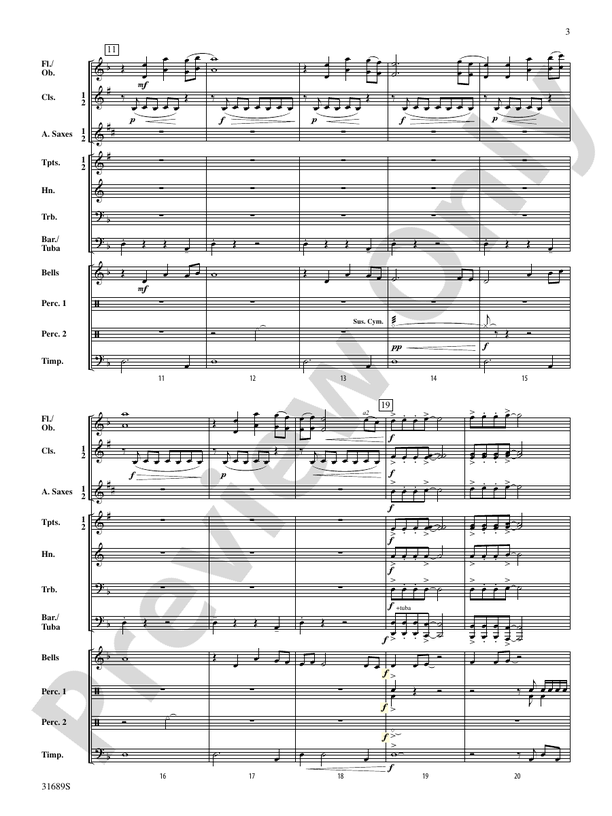 Rite of Ascension - Concert Band Conductor Score & Parts (Digital Download)