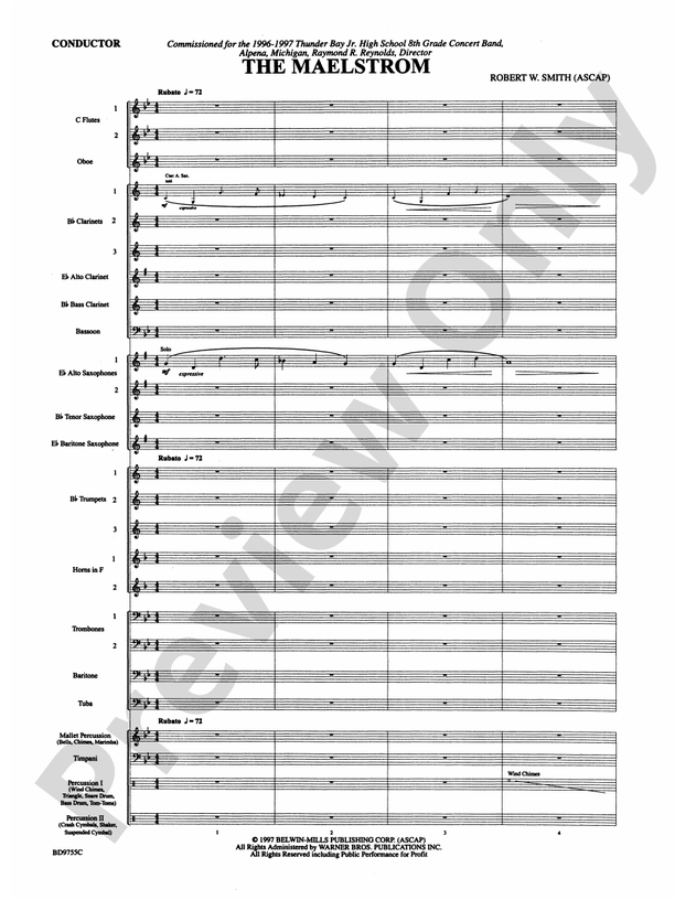 The Maelstrom - Concert Band Conductor Score & Parts (Digital Download)