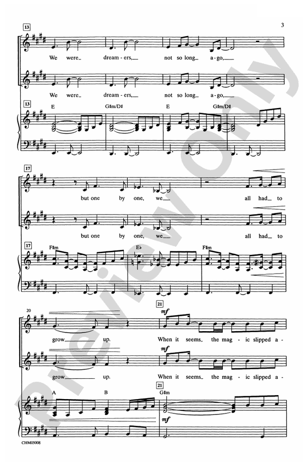 Believe (from The Polar Express) - Arr. Teena Chinn – 2-Part Choral Octavo (Digital Download)