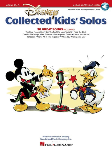 Disney Collected Kids' Solos - Vocal/Audio Access Online Hal Leonard 230066
