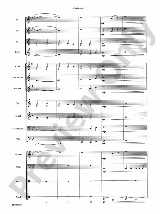 Vandivere Fanfare - Concert Band Conductor Score & Parts (Digital Download)
