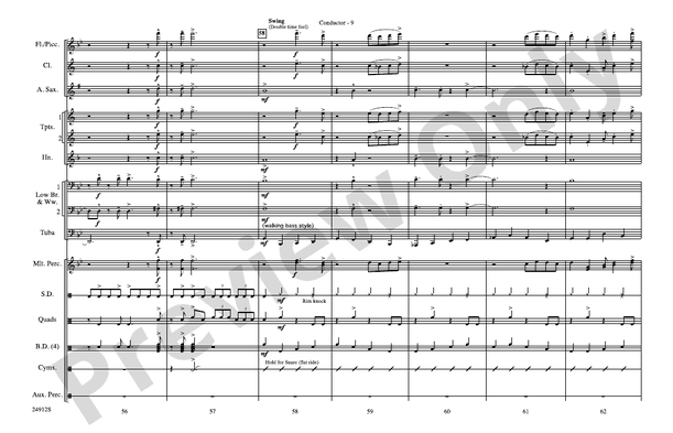 Fiesta Bahia – Marching Band Conductor Score & Parts (Digital Download)