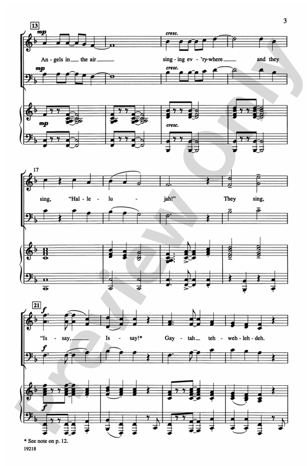 Issay, Issay! (Hear Ye, Hear Ye!) – SAB Choral Octavo - Digital Sheet Music Download (Digital Download)