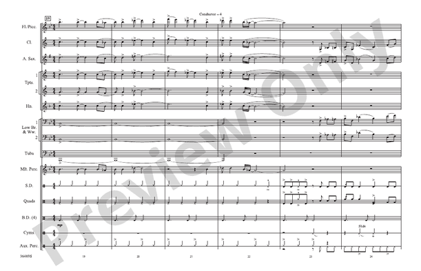 Black Dog – Marching Band Conductor Score & Parts (Digital Download)