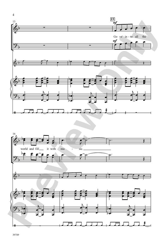 Go Ye Into All the World – 3-Part Mixed Choral Octavo (Digital Download)