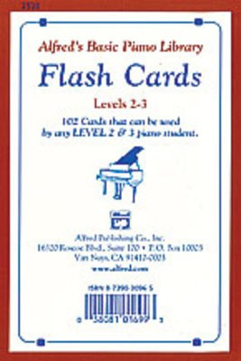 Alfred's Basic Piano Course: Flash Cards, Levels 2 & 3 - Amanda Vick Lethco|Morton Manus|Willard A. Palmer - Piano Alfred Music Flash Cards