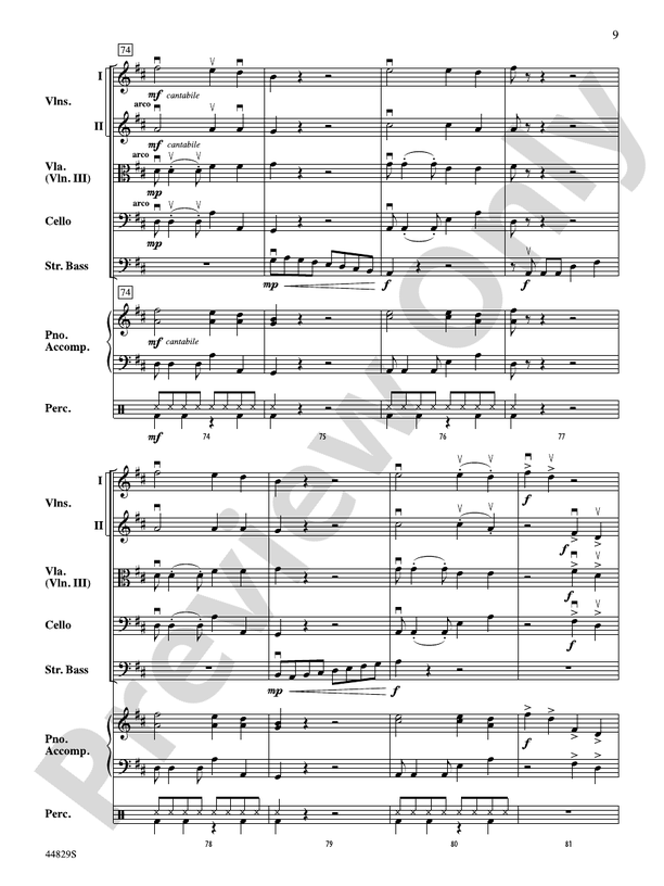 Uno, Dos, Bass! - String Orchestra Conductor Score & Parts (Digital Download)
