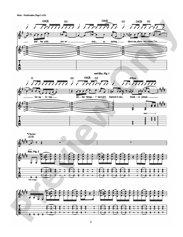 Neckbreaker - Guitar TAB (Digital Download)