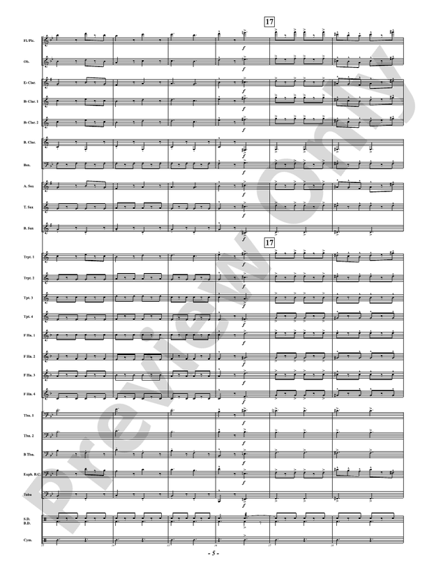 Carbine and Lance - Concert Band Conductor Score & Parts(Digital Download)