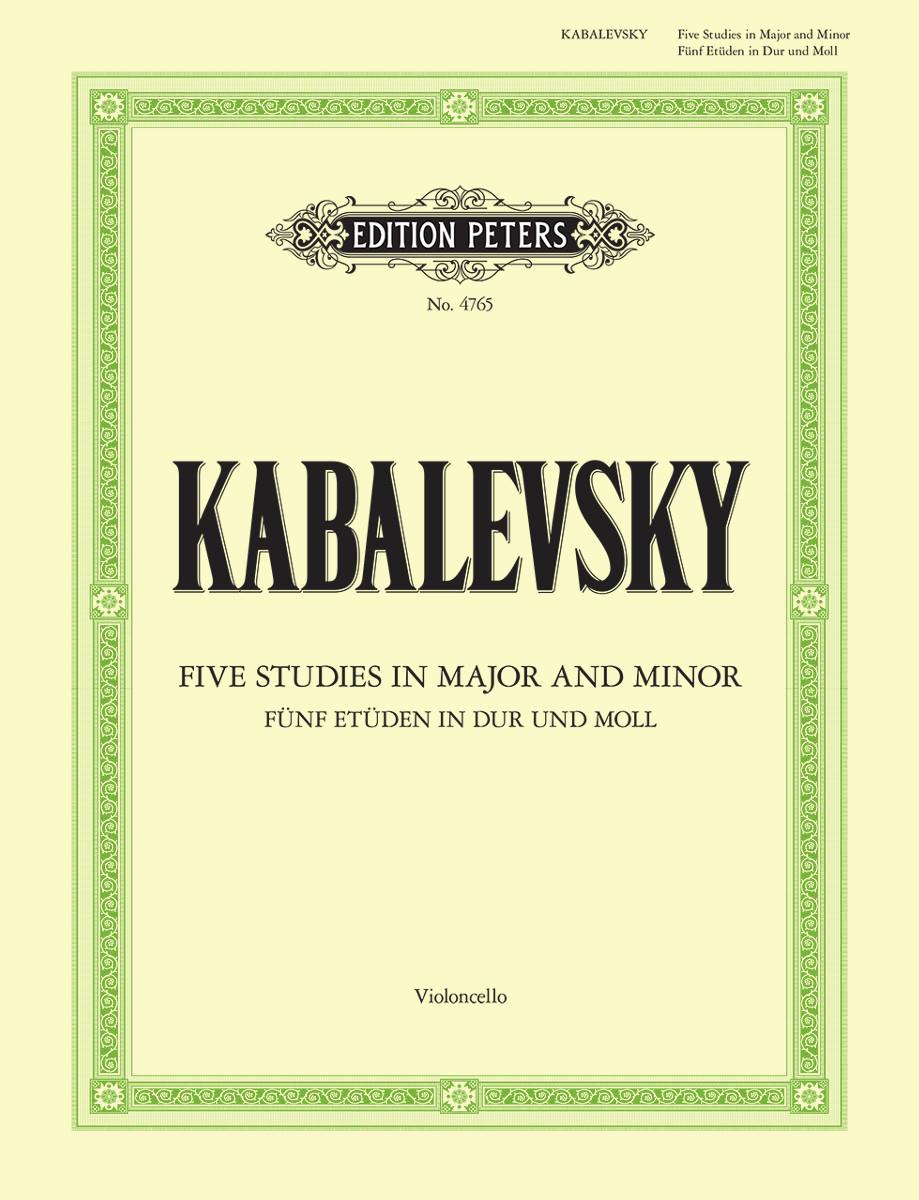 Kabalevsky - 5 Studies Op67 - Cello Solo Peters EP4765