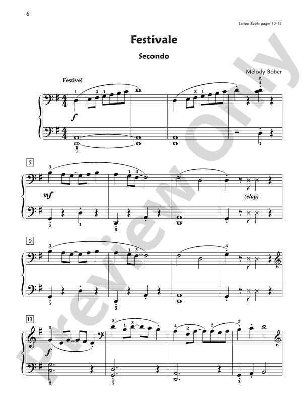 Premier Piano Course, Duet 3 - 1 Piano, 4 Hands (Digital Download)
