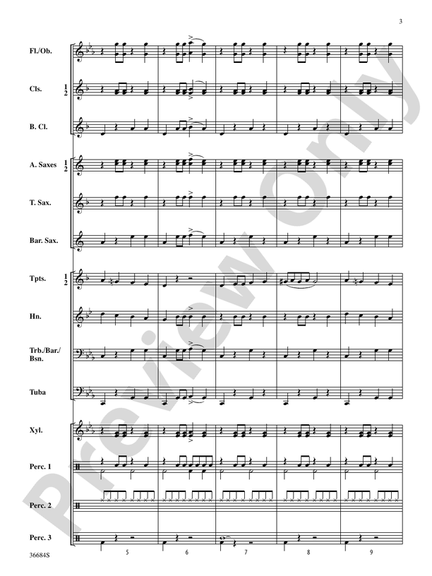 Spookyville - Concert Band Conductor Score & Parts (Digital Download)