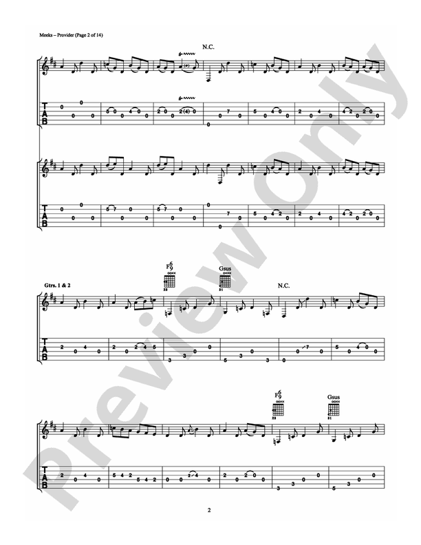 Provider - Guitar TAB (Digital Download)