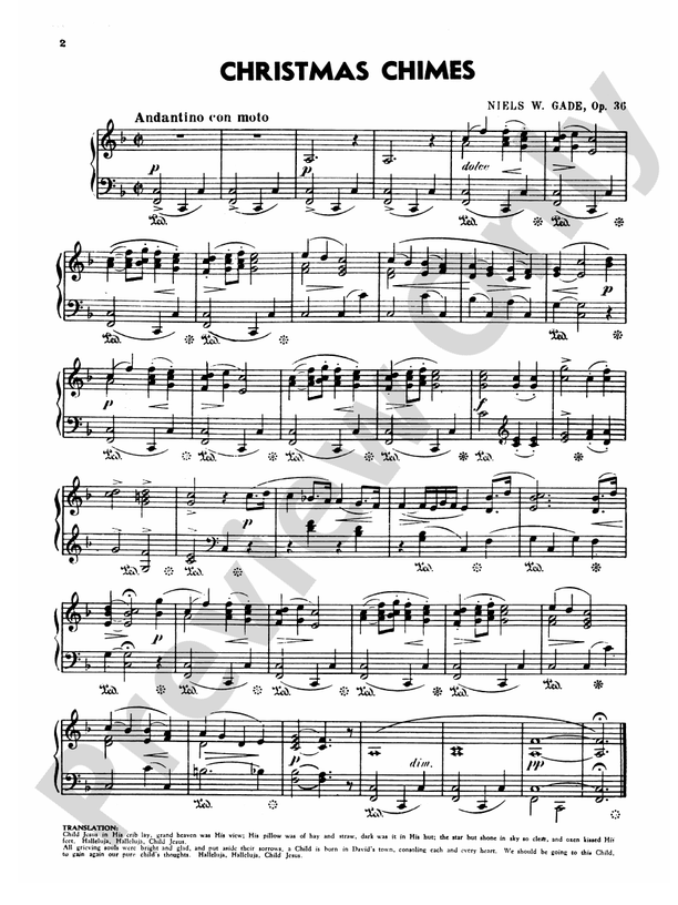 Gade - Children's Christmas Eve - Piano Solo (Digital Download)