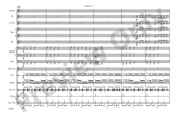 Roundabout – Marching Band Conductor Score & Parts (Digital Download)