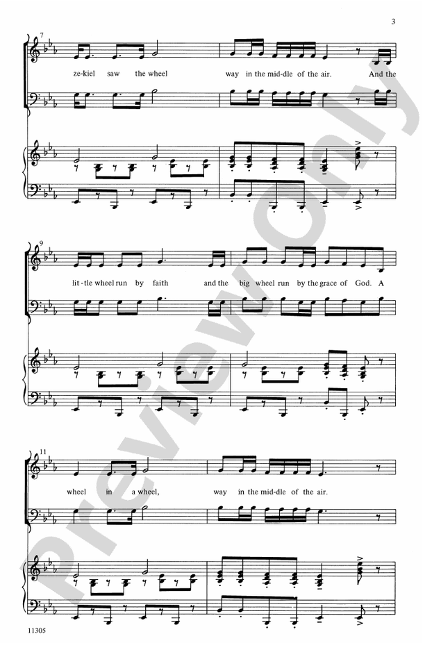 Ezekiel's Wheel – SATB Choral Octavo (Digital Download)