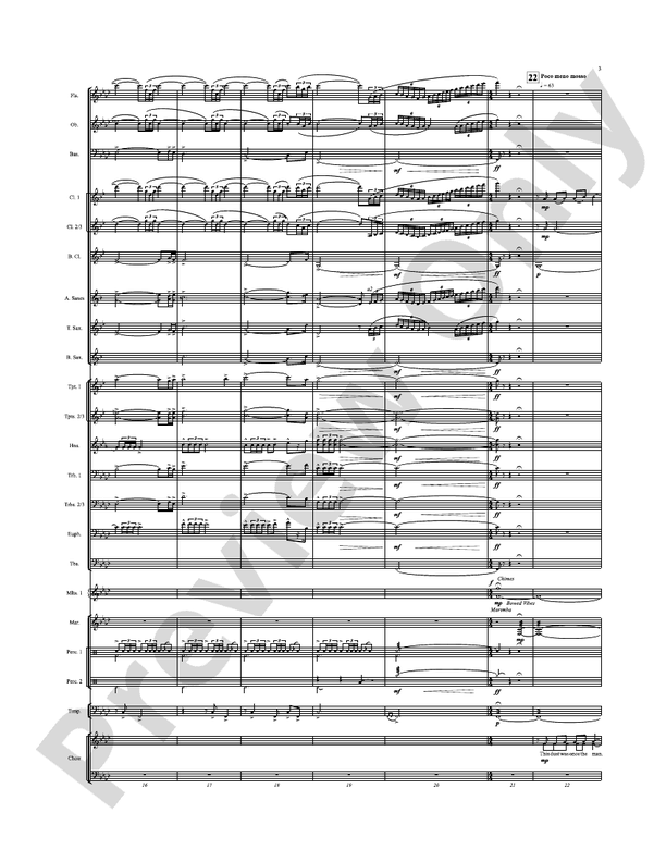 Once, the Man... - Concert Band Conductor Score & Parts (Digital Download)