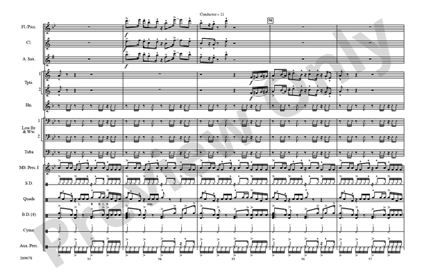 Los Conquistadores – Marching Band Conductor Score & Parts (Digital Download)