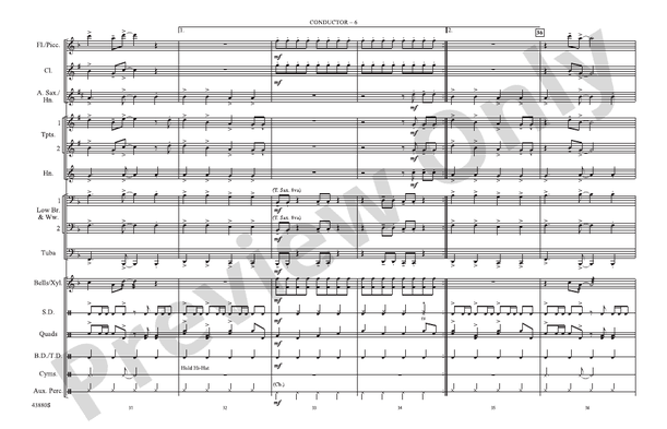 Shut Up and Dance – Marching Band Conductor Score & Parts (Digital Download)