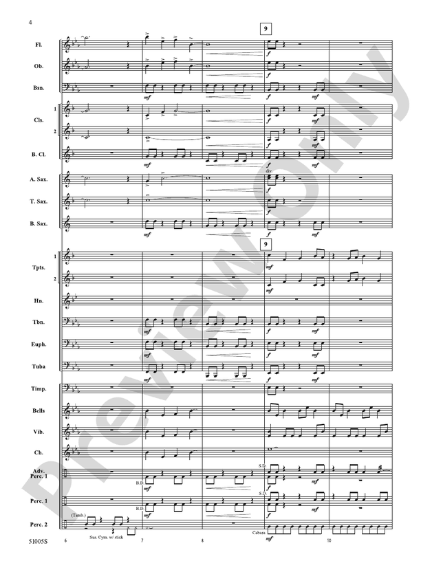 Ripple Effect – Concert Band Conductor Score & Parts (Digital Download)