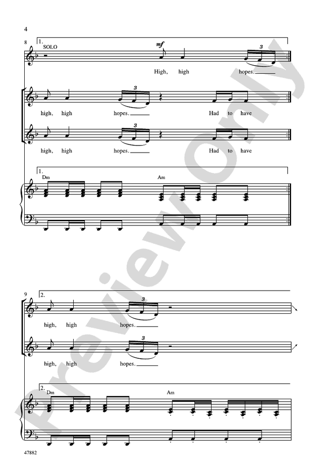 High Hopes – 2-Part Choral Octavo (Digital Download)