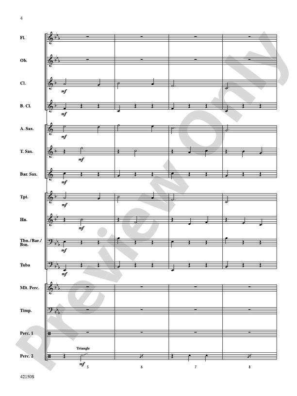 A Spanish Lullaby - Concert Band Conductor Score & Parts (Digital Download)