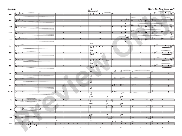 What Is This Thing Called Love? (from Wake Up and Dream) - Jazz Ensemble Conductor Score & Parts(Digital Download)
