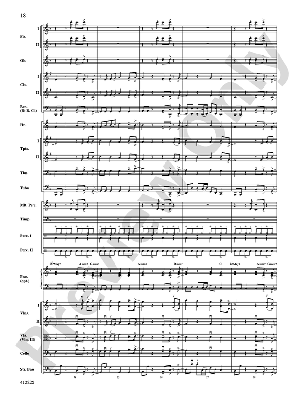 Treasure - Full Orchestra Conductor Score & Parts (Digital Download)