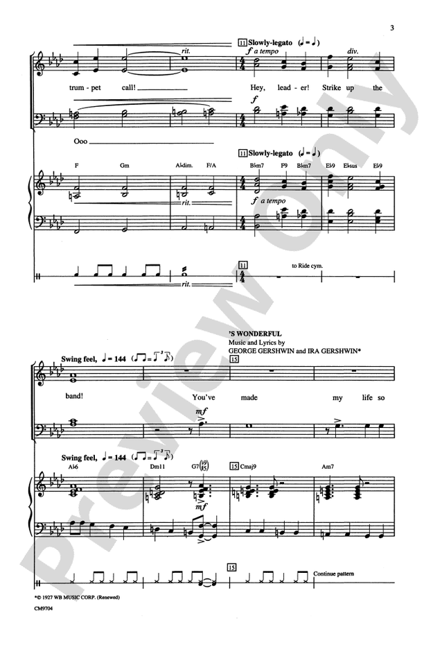 Gershwin Showcase – SATB Choral Octavo (Digital Download)