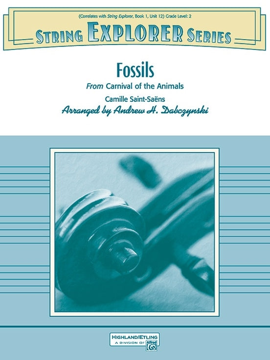SaintSaens Fossils (Carnival of the Animals) String Orchestra Grade 2 Score/Parts arranged by Dabczynski