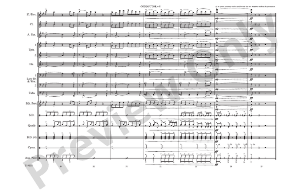 Illusion – Marching Band Conductor Score & Parts (Digital Download)