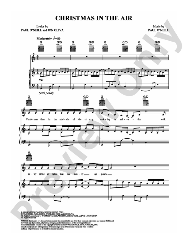 Christmas in the Air -  Trans-Siberian Orchestra - PVG (Digital Download)