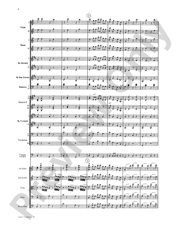 Jupiter Symphony, 1st Movement – Full Orchestra Conductor Score & Parts (Digital Download)