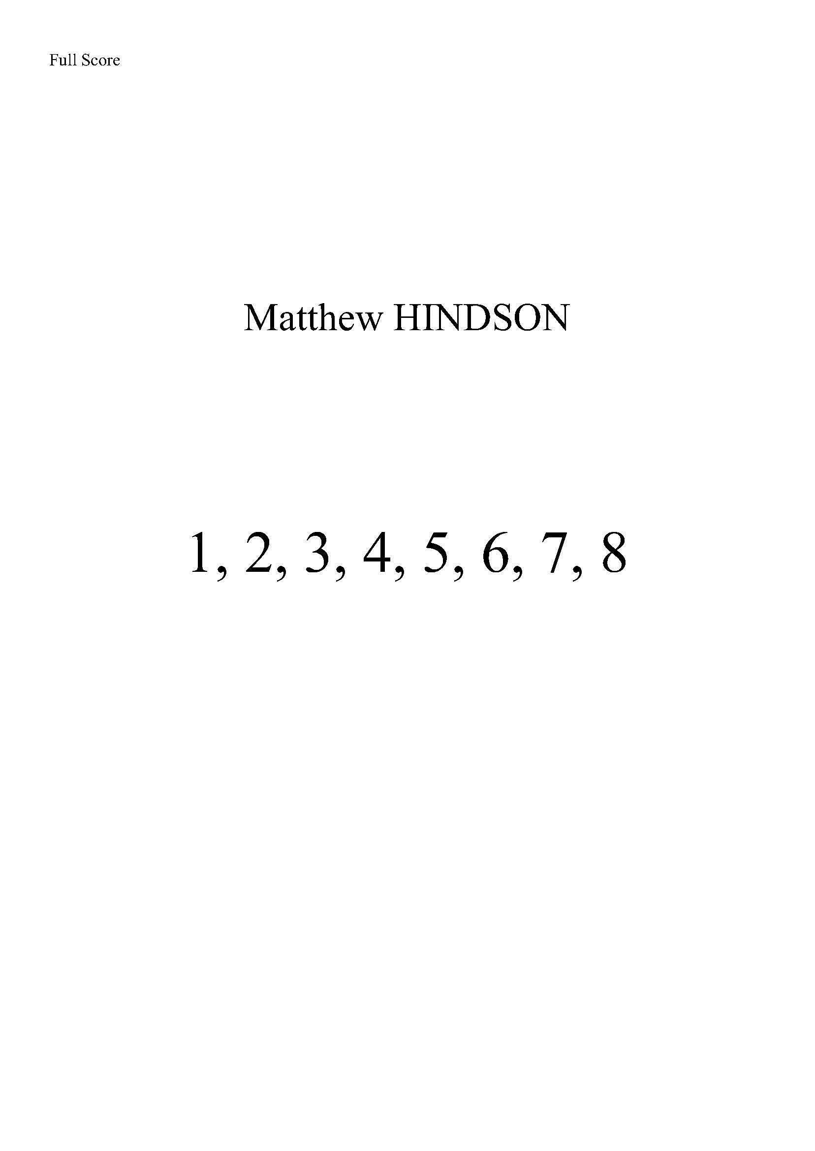 1,2,3,4,5,6,7,8 - Violin, Cello Duet (Digital Download)